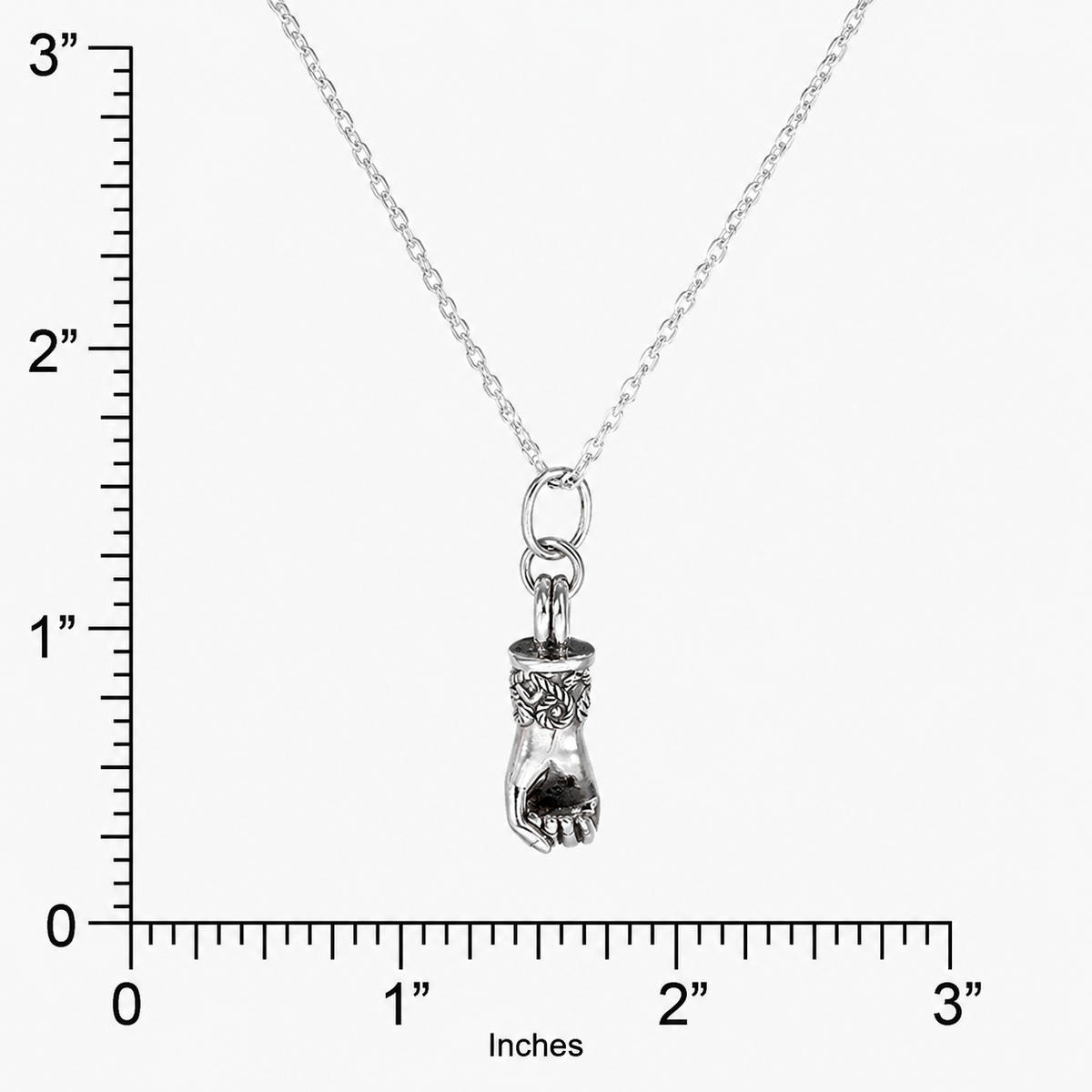 Mano Figa Pendant | Sterling Silver Italian Good Luck Talisman