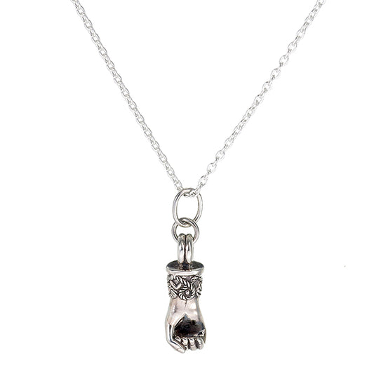 Mano Figa Pendant | Sterling Silver Italian Good Luck Talisman