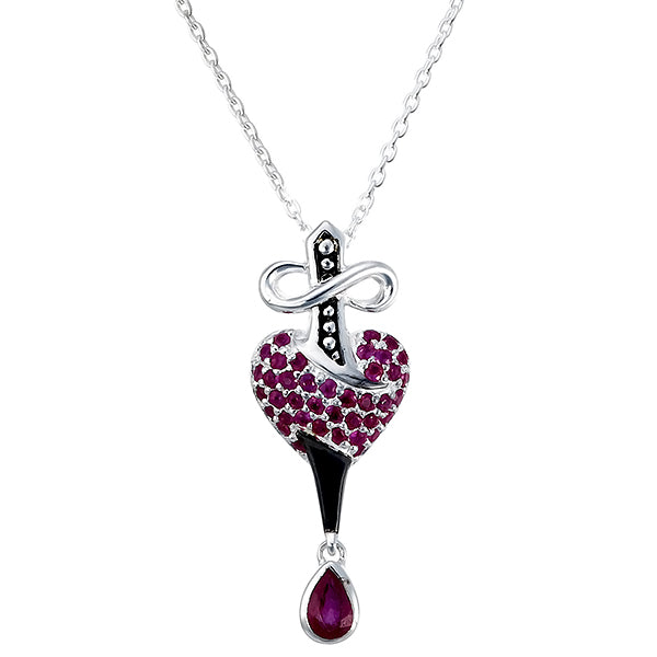 Sacred Sword Heart Pendant Necklace